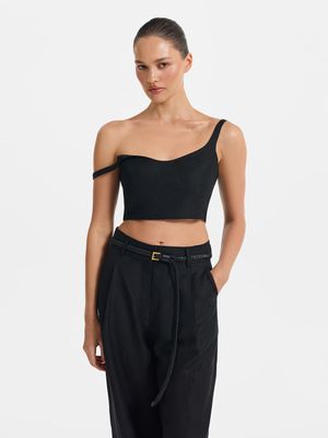 Укороченный топ изо льна и вискозы 3999₽