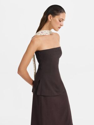 

Топ-бандо изо льна и вискозы