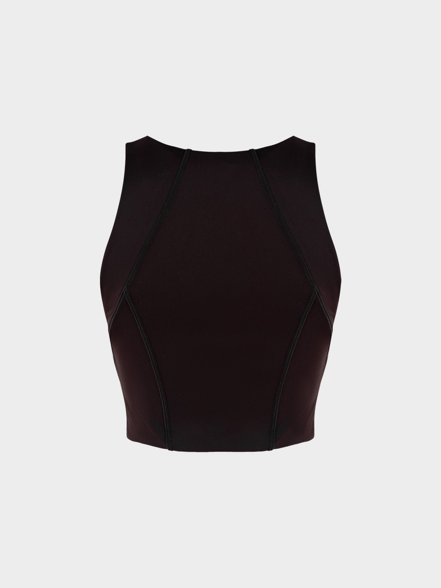 Спортивный топ на молнии