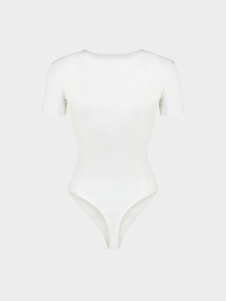 Боди из джерси с V-вырезом 6254105346-60