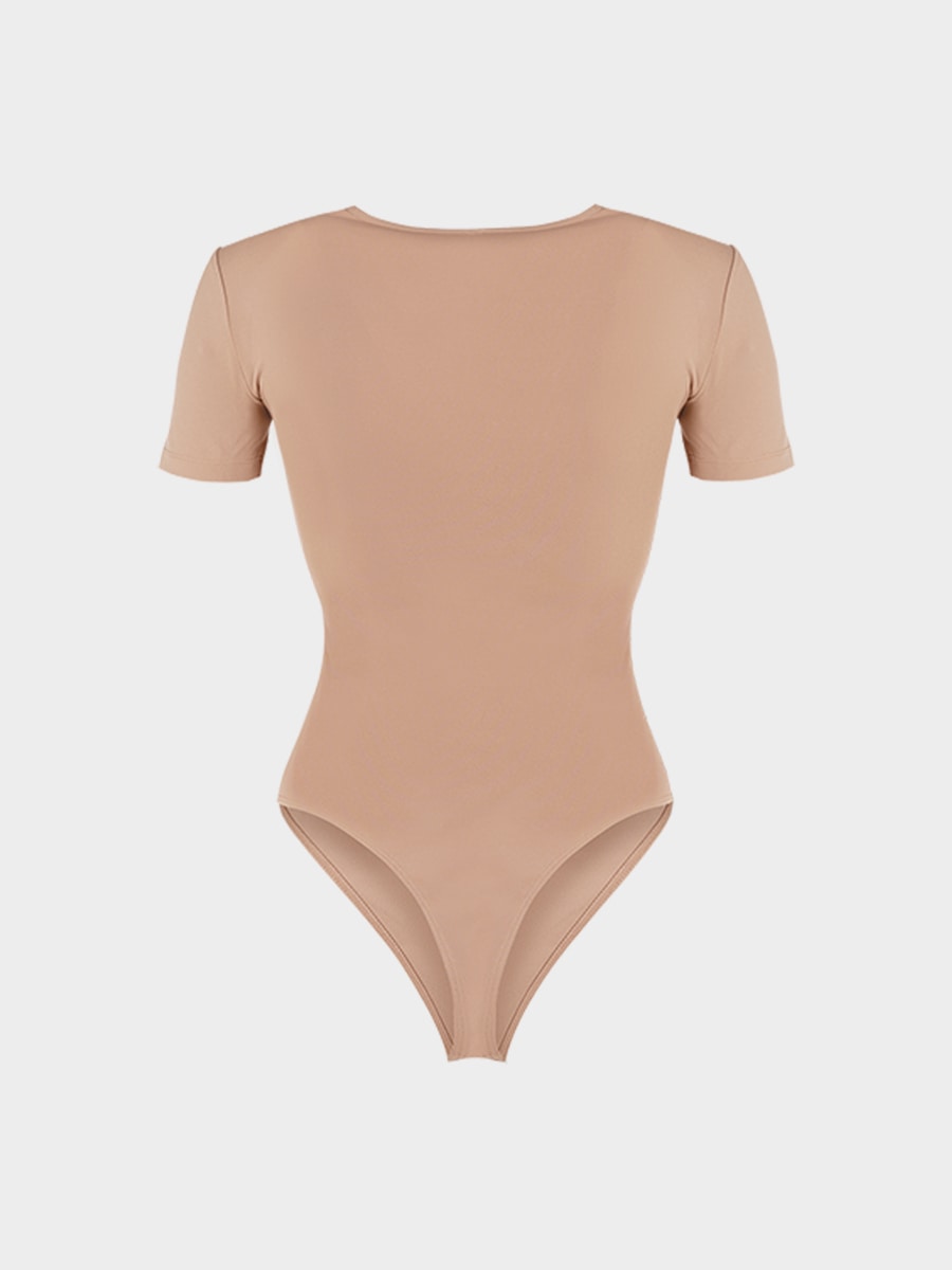 Боди из джерси с V-вырезом 6254105346-92