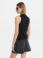 Топ из хлопка и вискозы