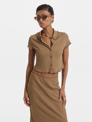 

Блузка из жатой ткани