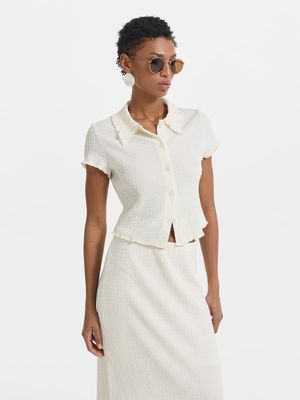 

Блузка из жатой ткани