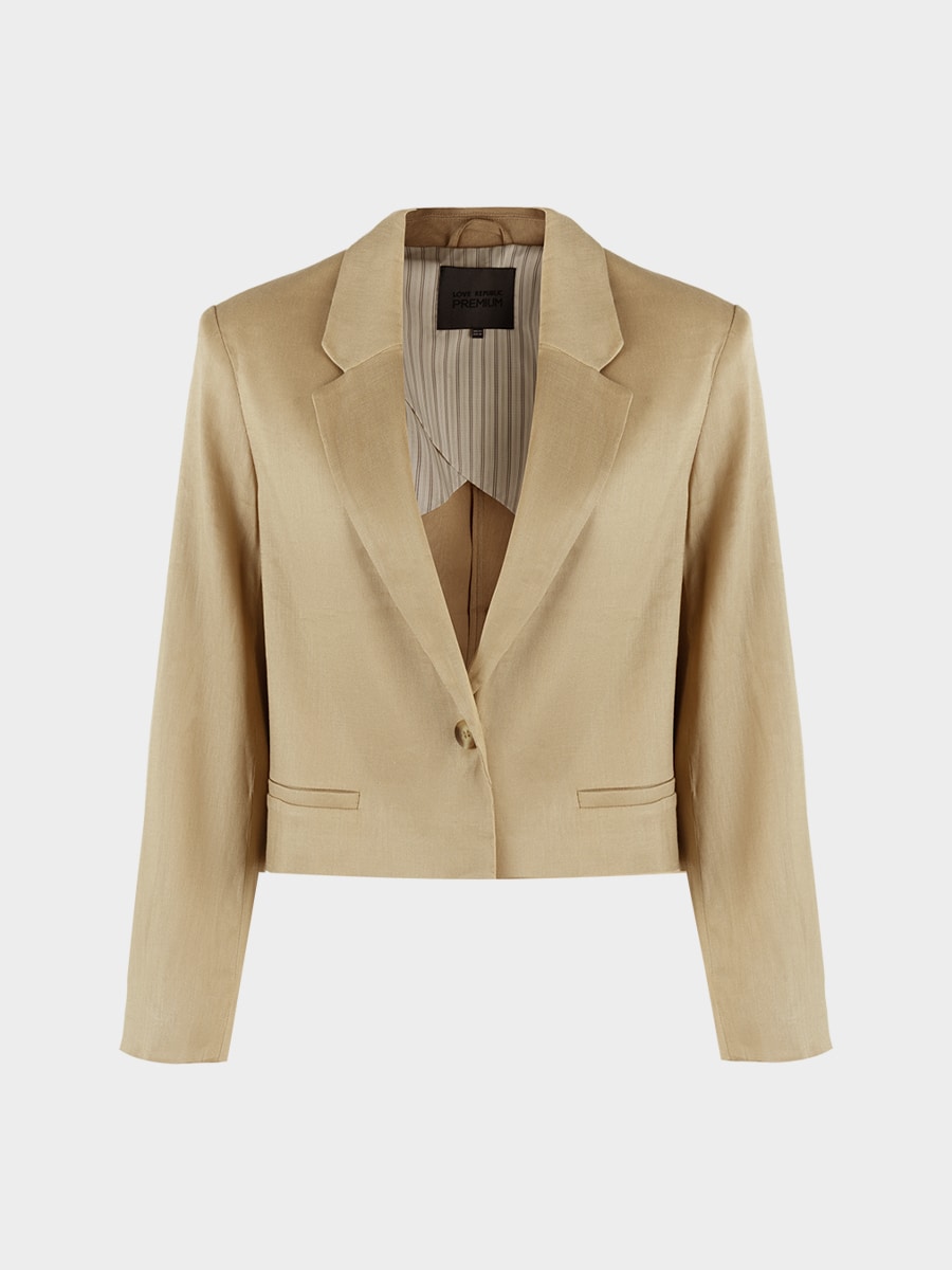 Жакет изо льна и вискозы 