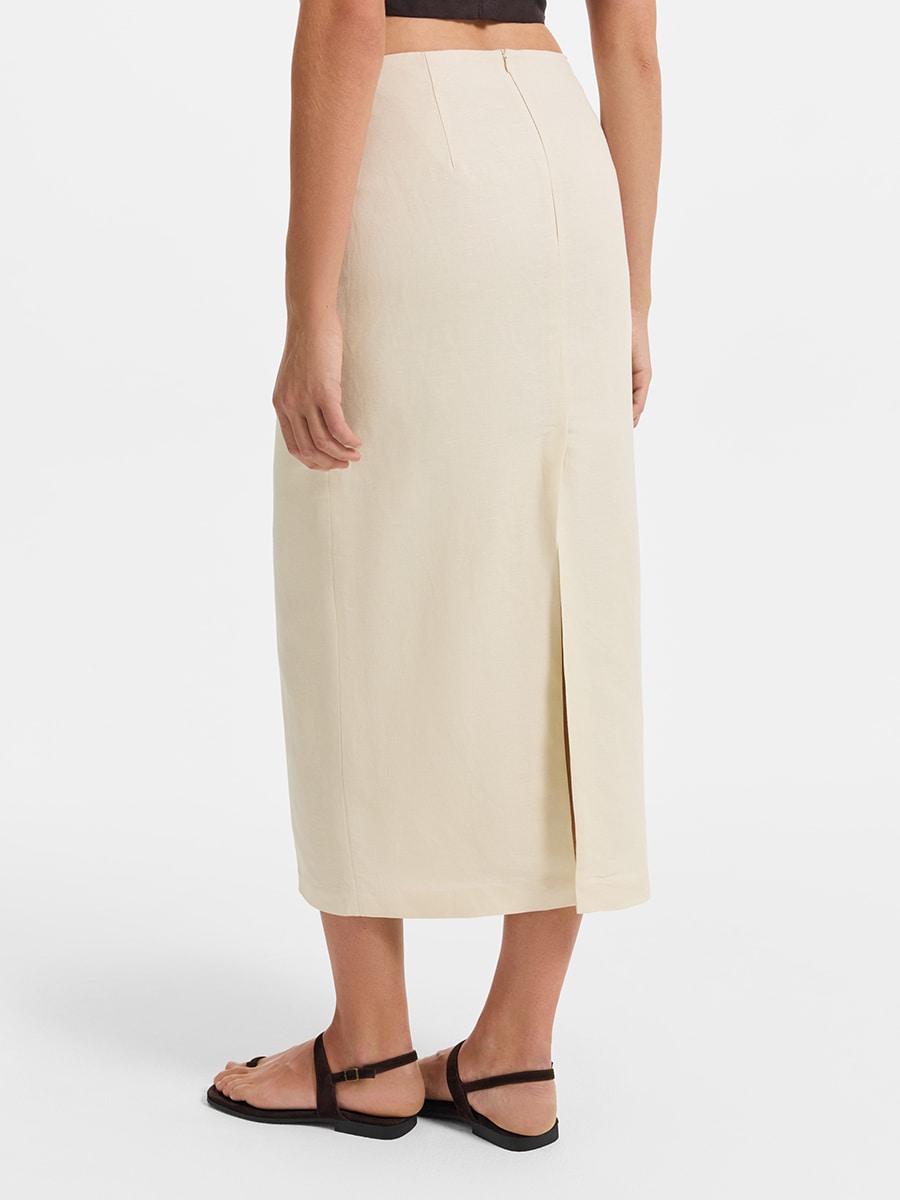 Юбка-карандаш изо льна и вискозы 6254203212-61