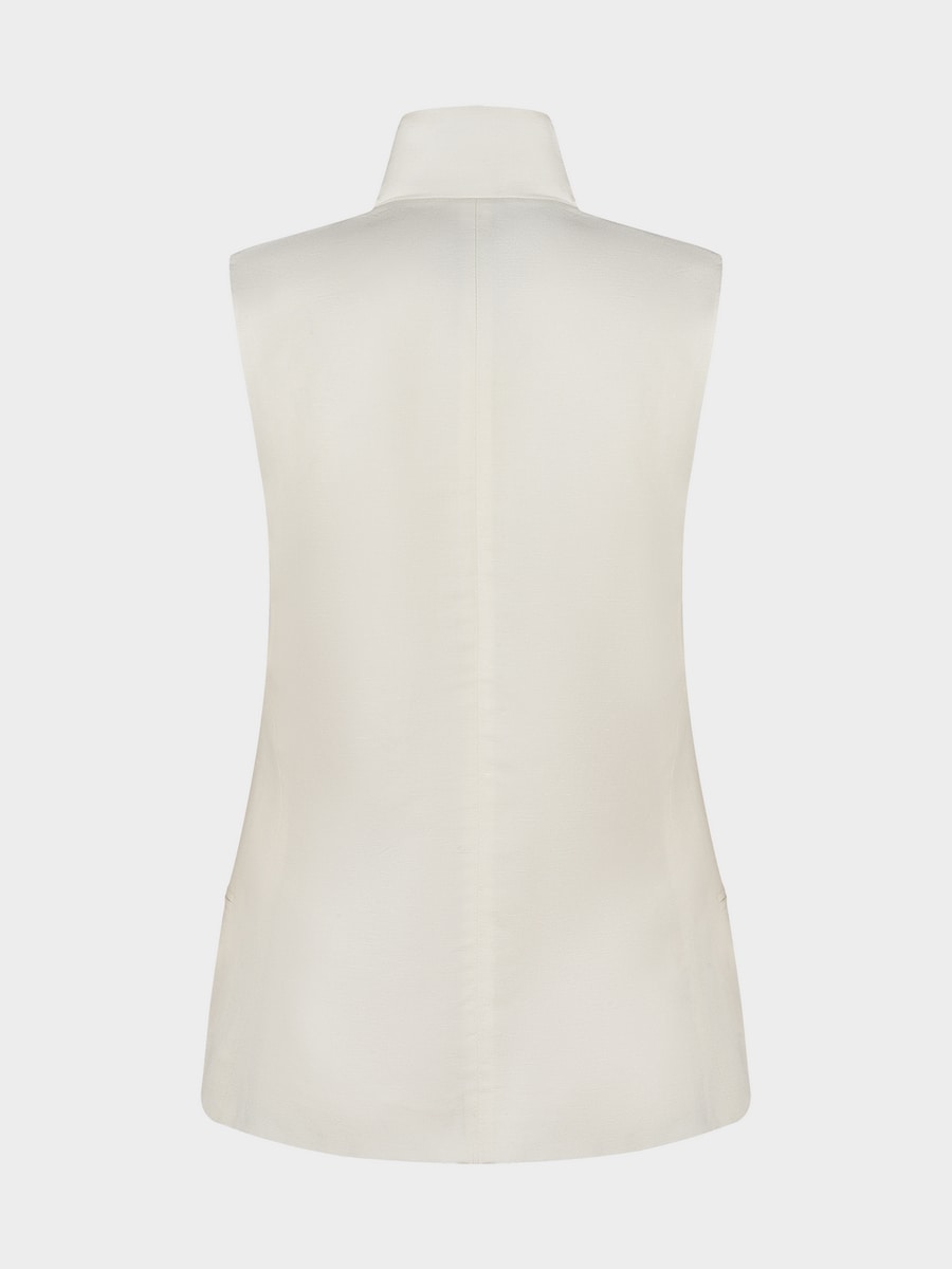 Жилет изо льна и вискозы