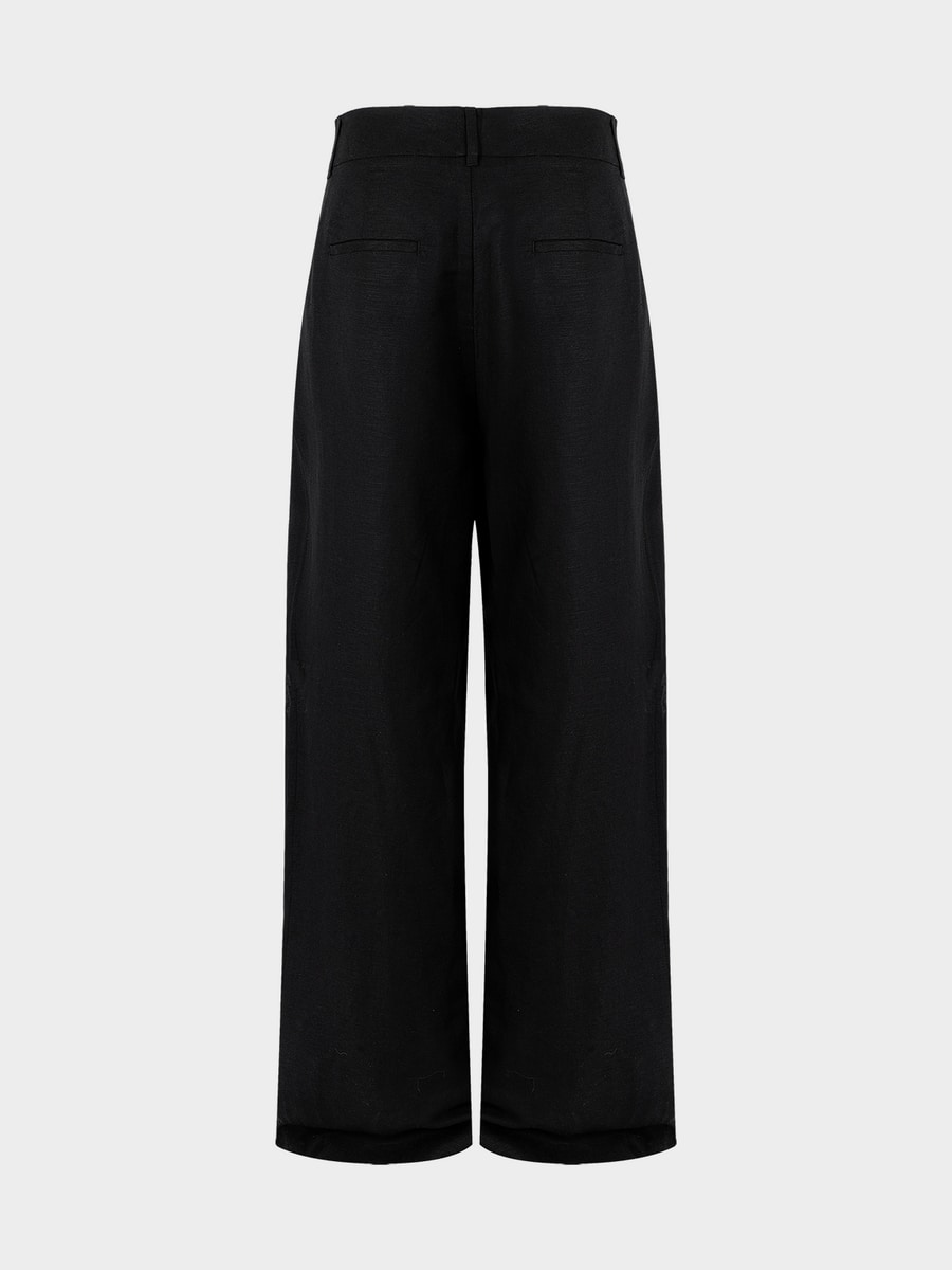 Брюки изо льна и вискозы