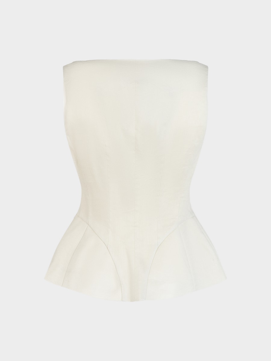 Жилет изо льна и вискозы