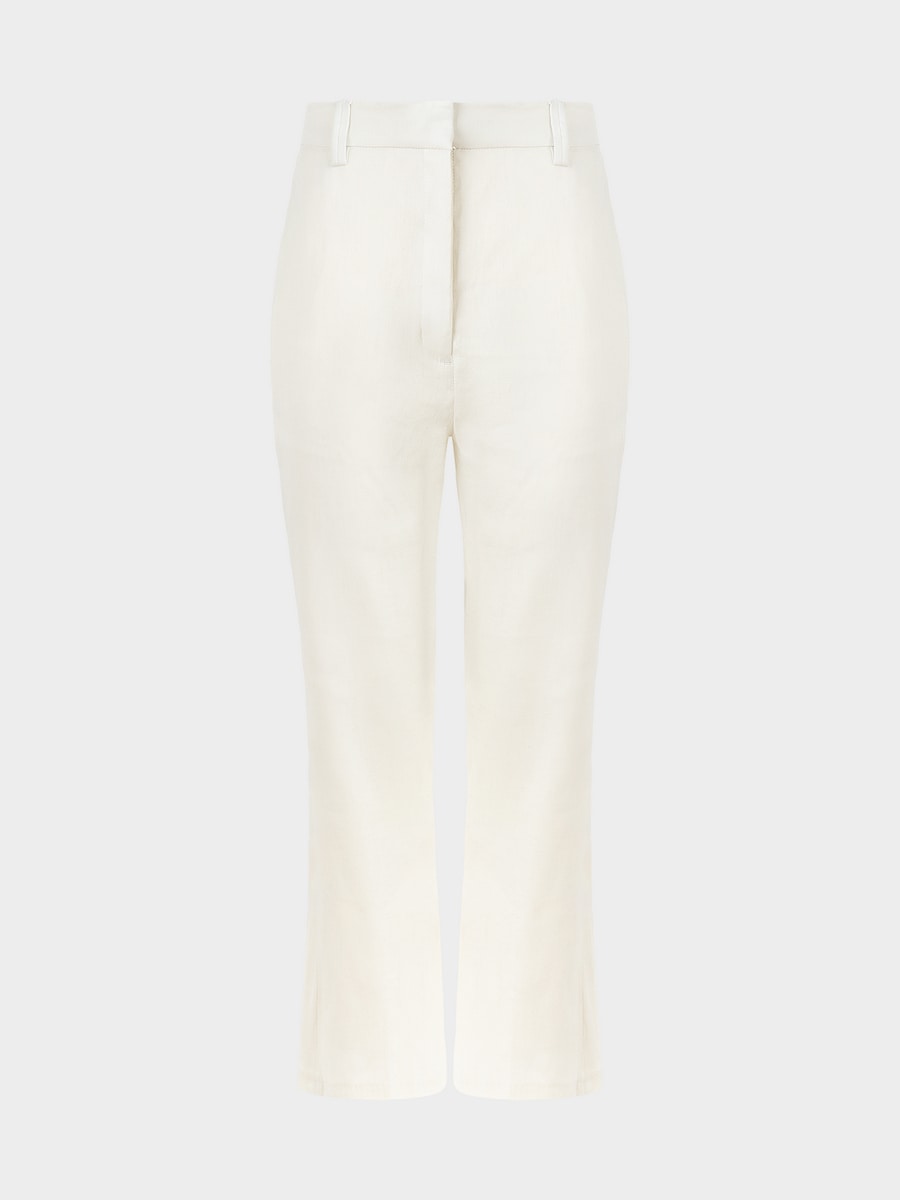 Брюки изо льна с вискозой