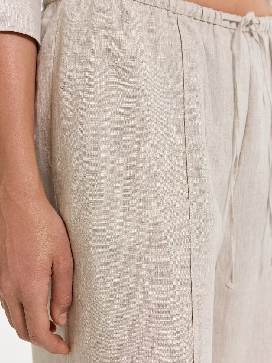 Брюки из 100% льна 