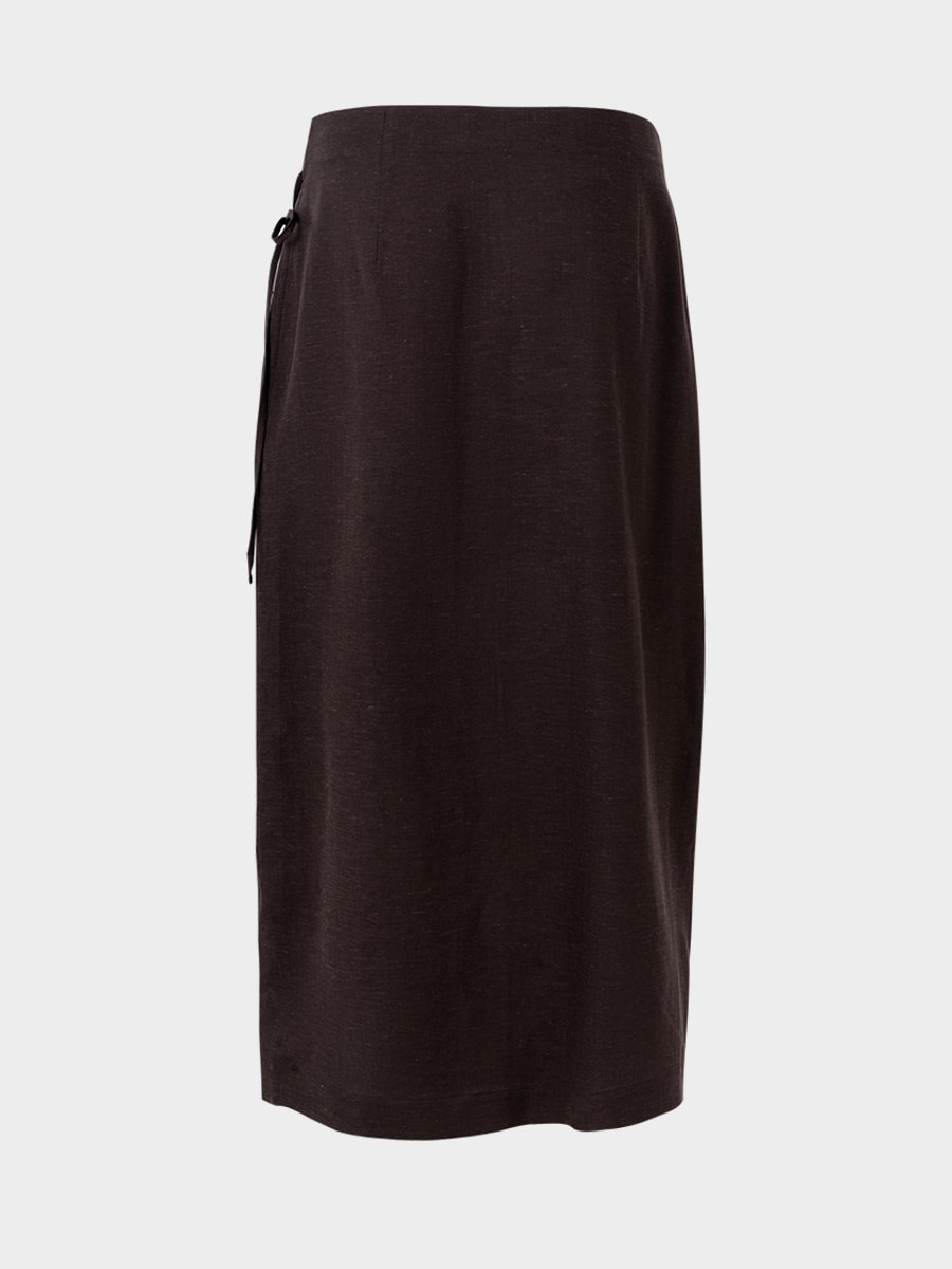 Юбка из лиоцелла со льном