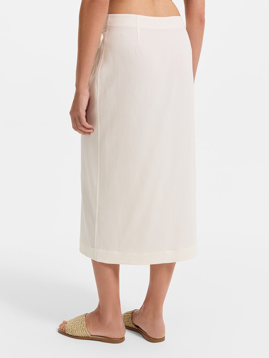Юбка из лиоцелла со льном