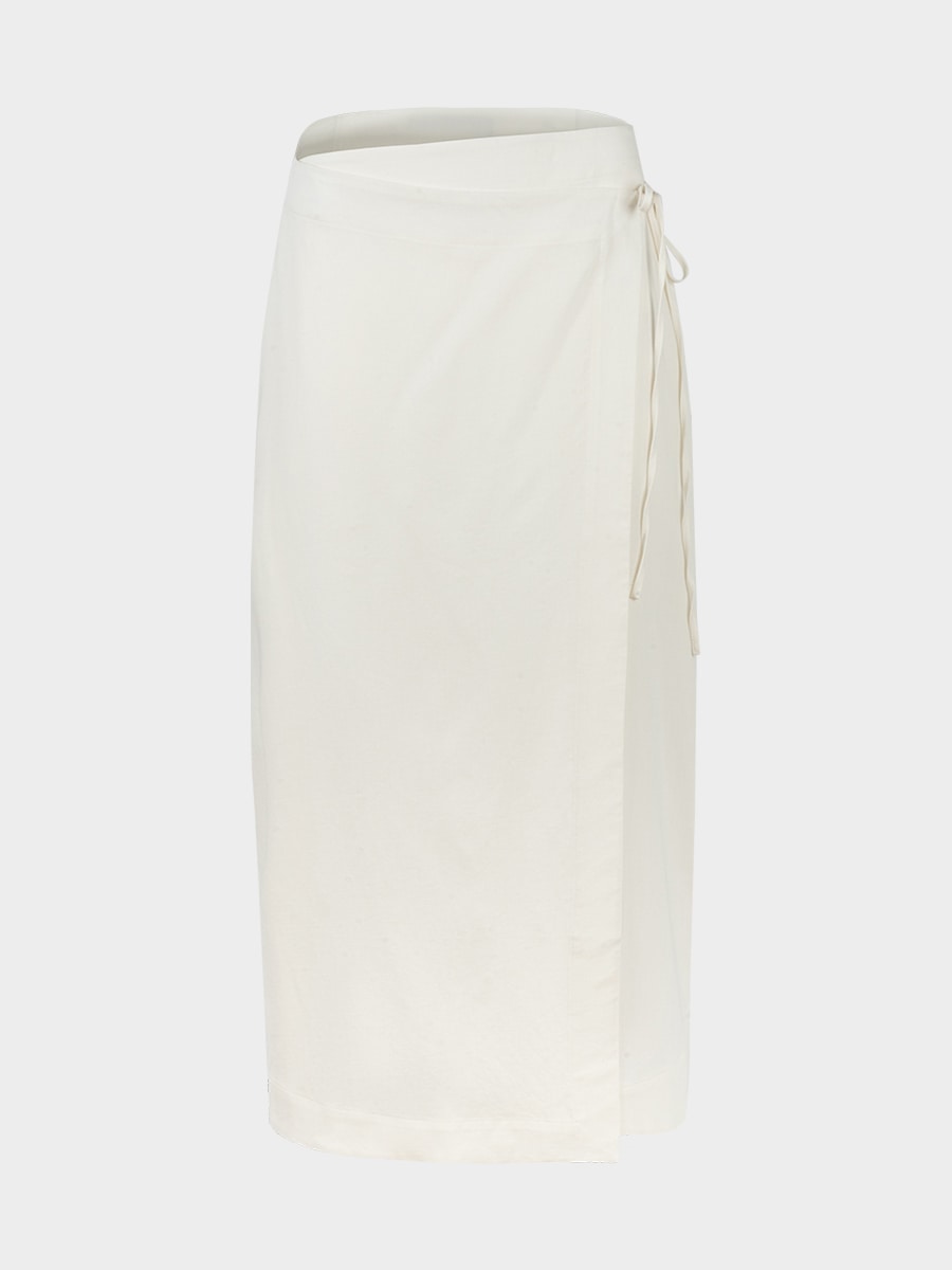 Юбка из лиоцелла со льном