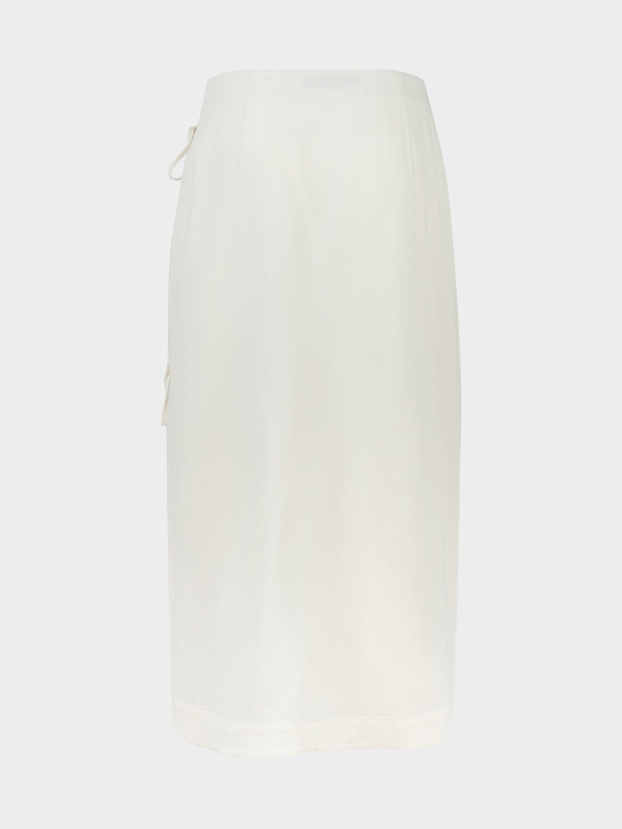 Юбка из лиоцелла со льном