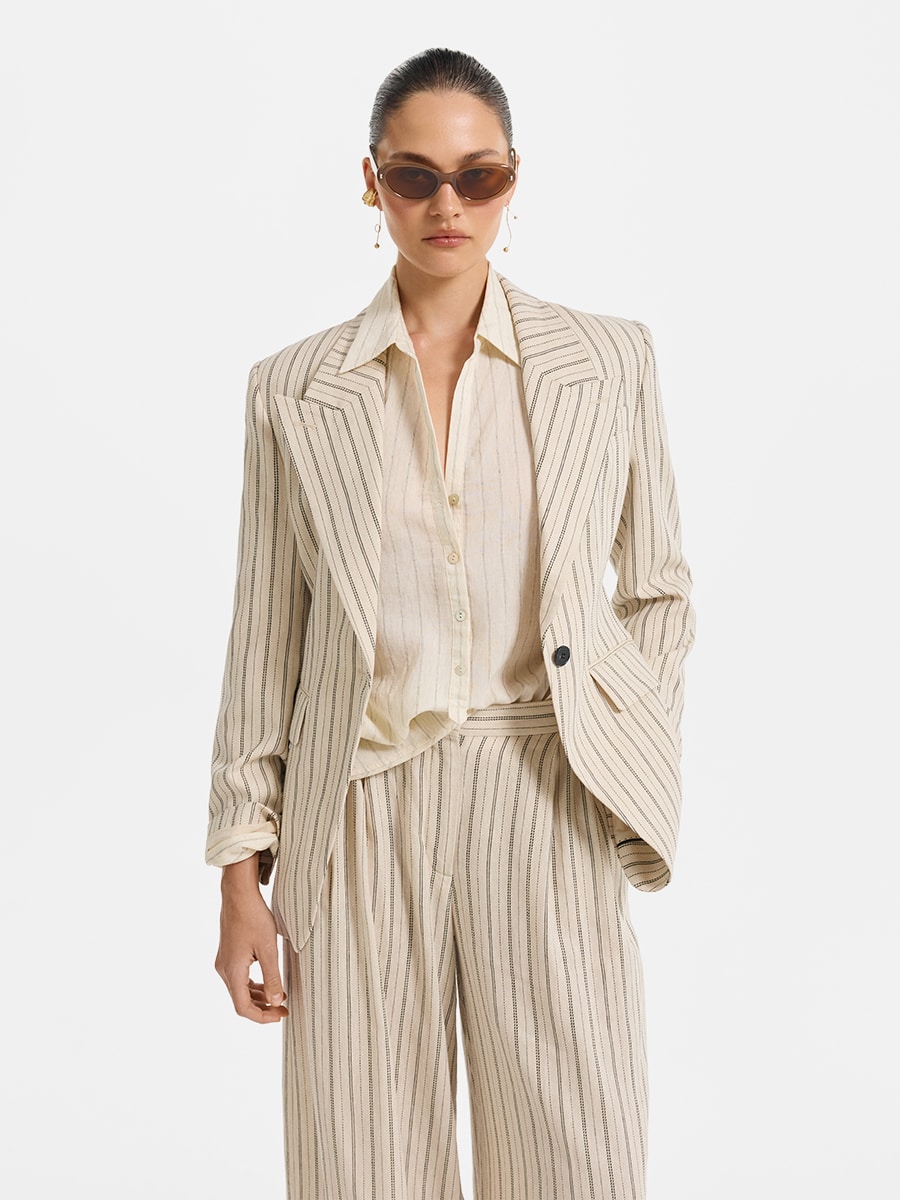 Жакет изо льна и вискозы