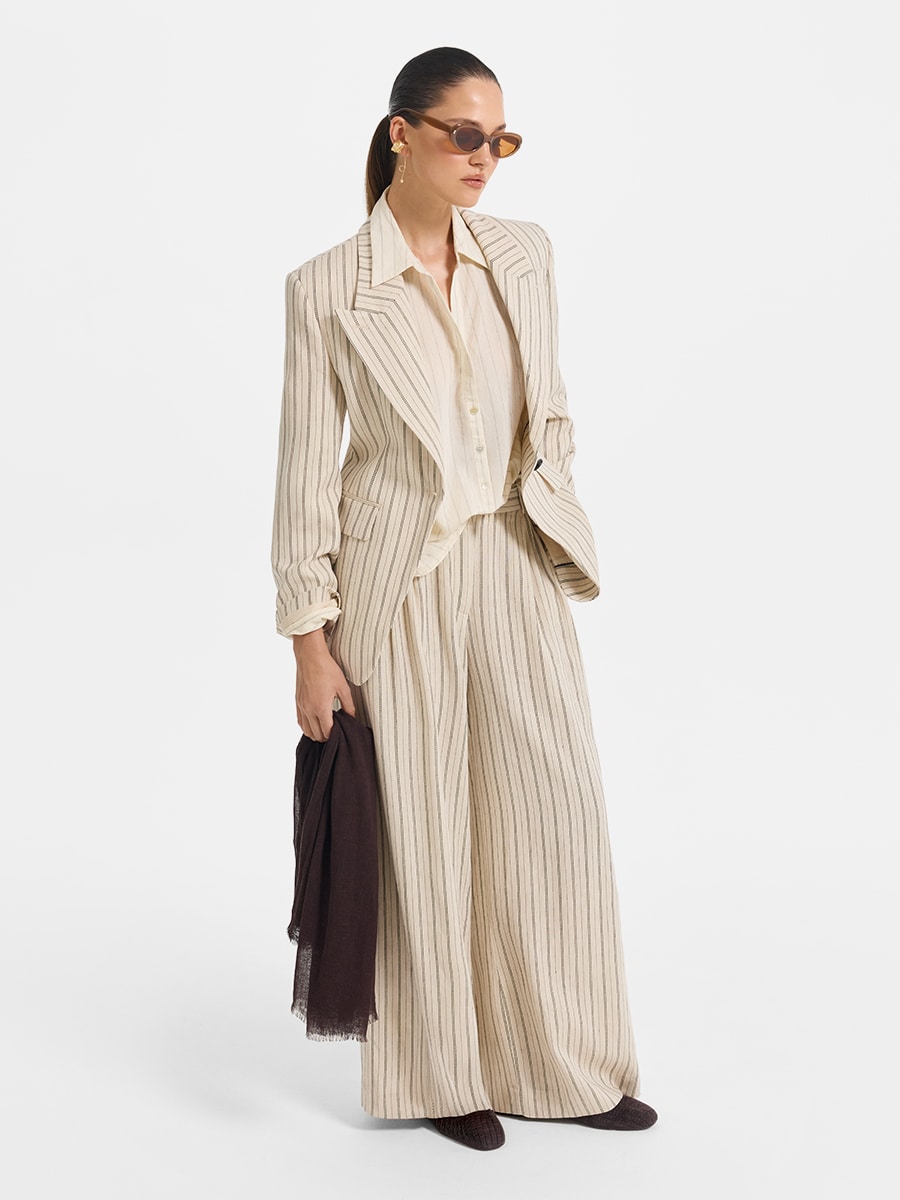 Жакет изо льна и вискозы