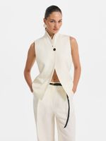 Жилет изо льна и вискозы