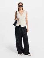 Жилет изо льна и вискозы