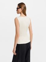 Жилет изо льна и вискозы