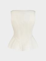 Жилет изо льна и вискозы