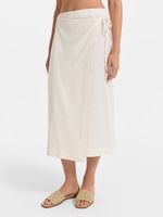 Юбка из лиоцелла со льном