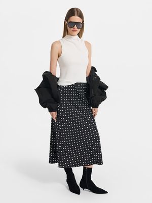 

Юбка миди из сатина