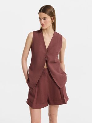 

Жилет изо льна и вискозы