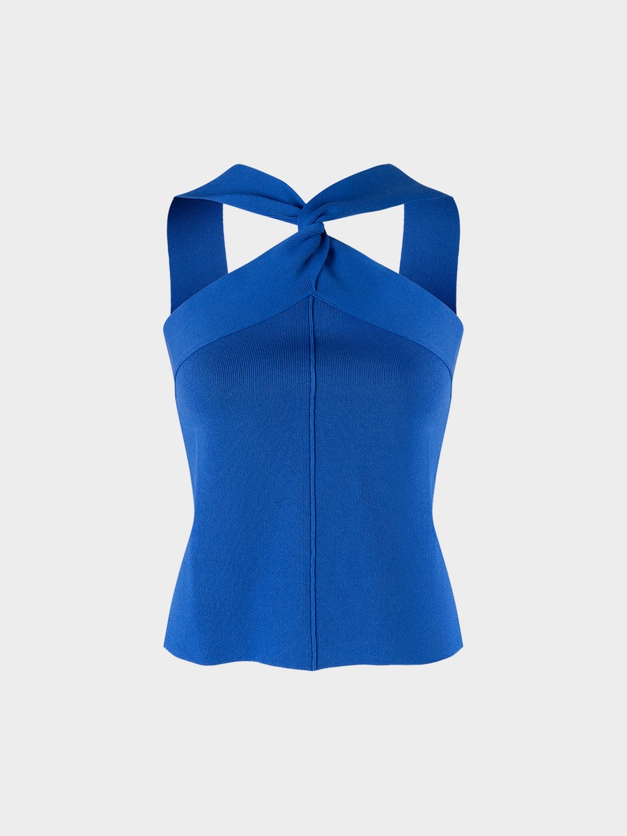 Трикотажный топ-халтер