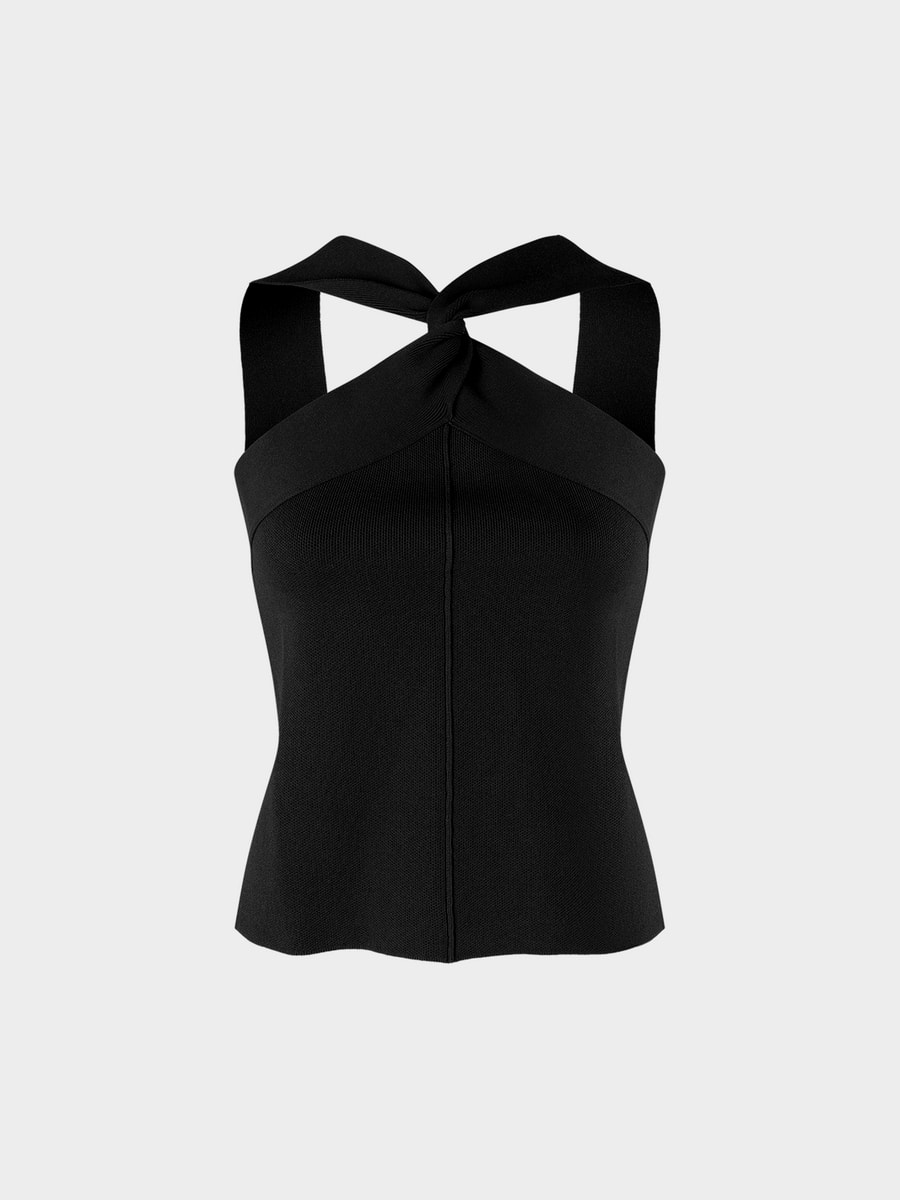 Трикотажный топ-халтер