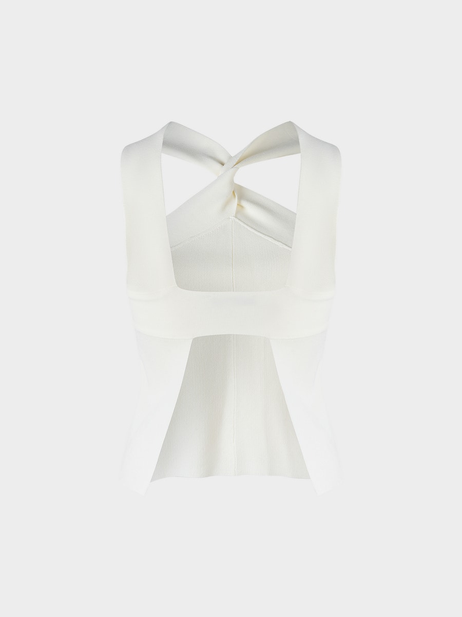 Трикотажный топ-халтер