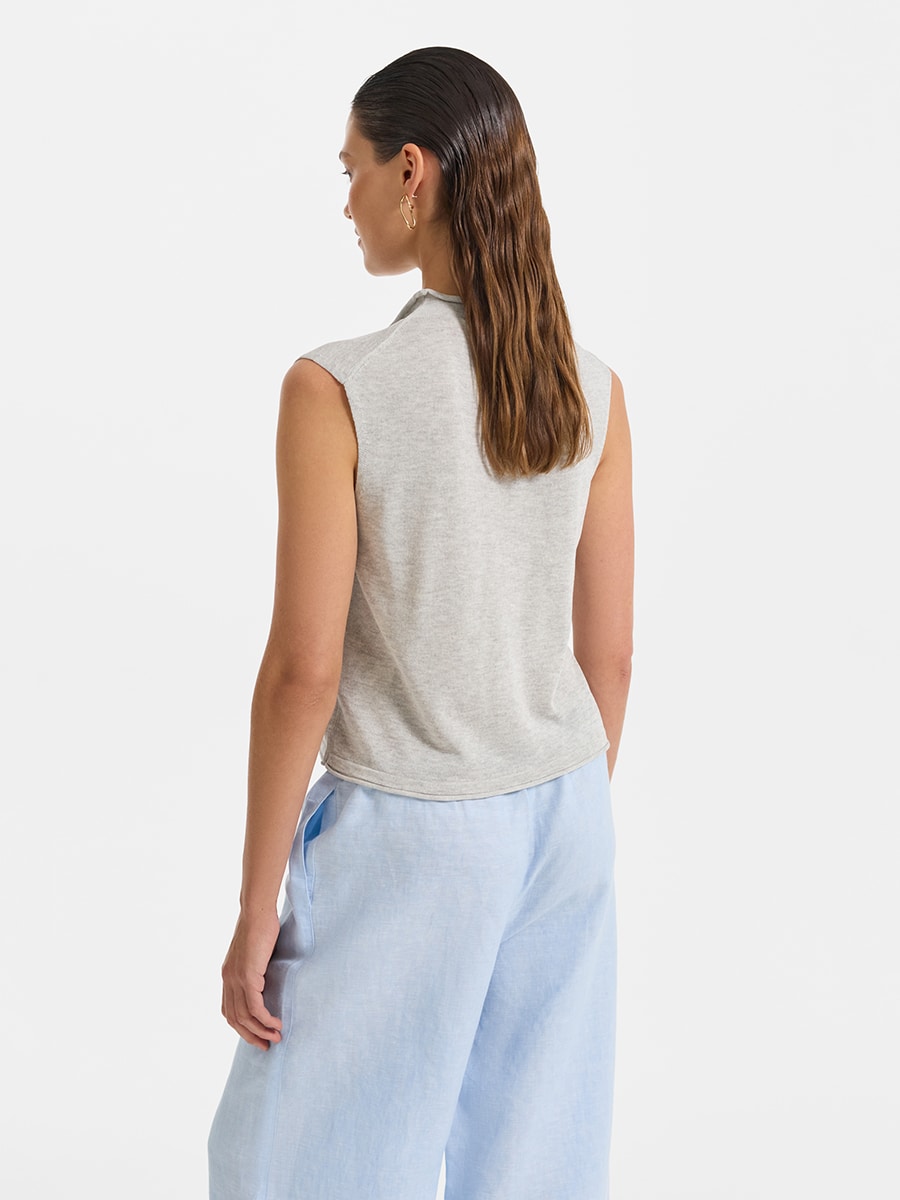 Жилет со льном и лиоцеллом