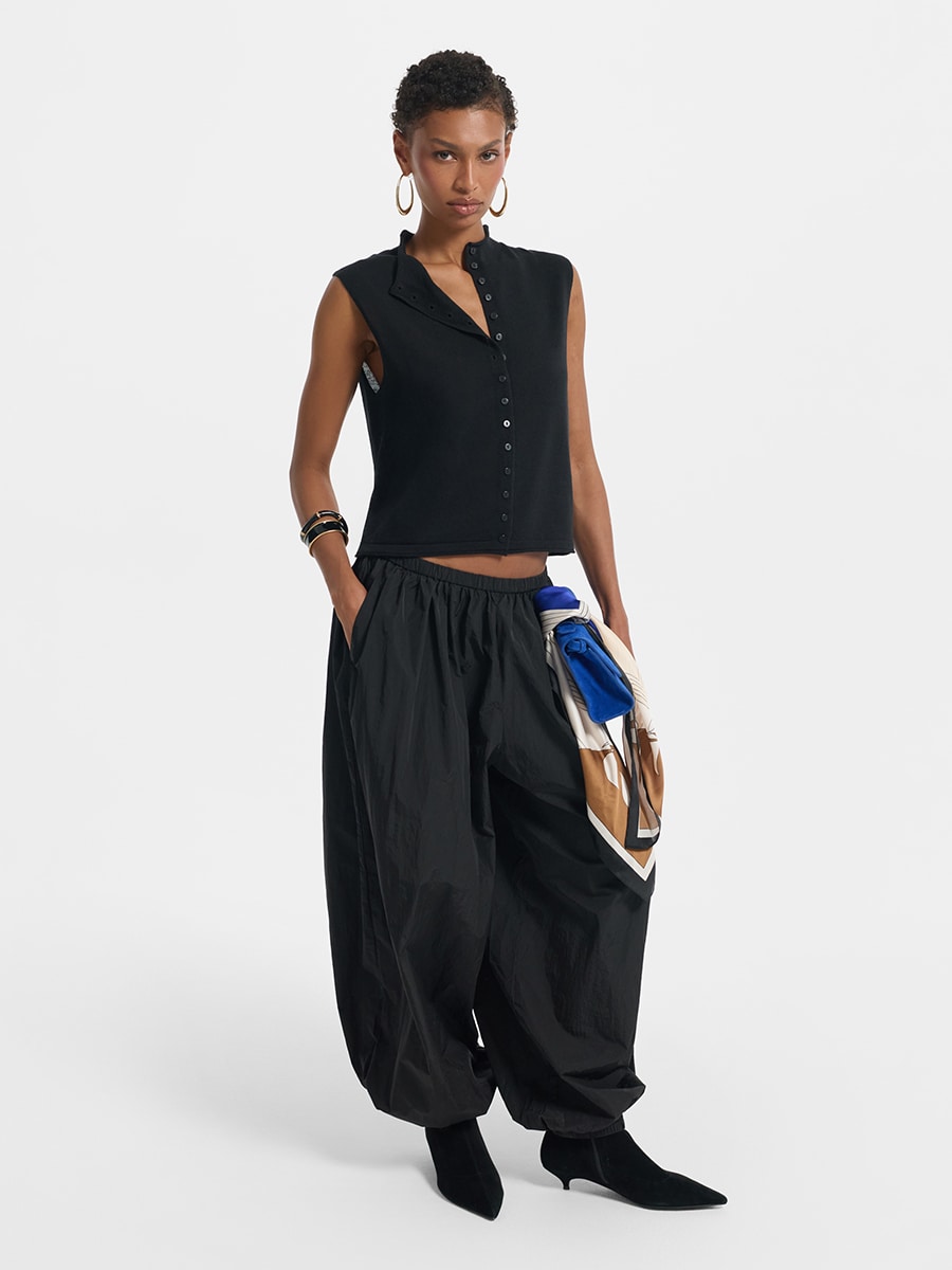 Трикотажный жилет со льном и лиоцеллом 6254317602-50