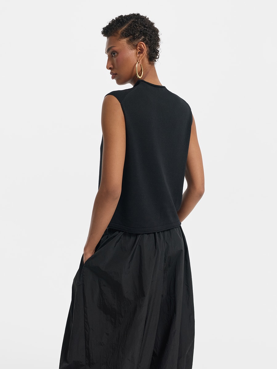 Трикотажный жилет со льном и лиоцеллом 6254317602-50