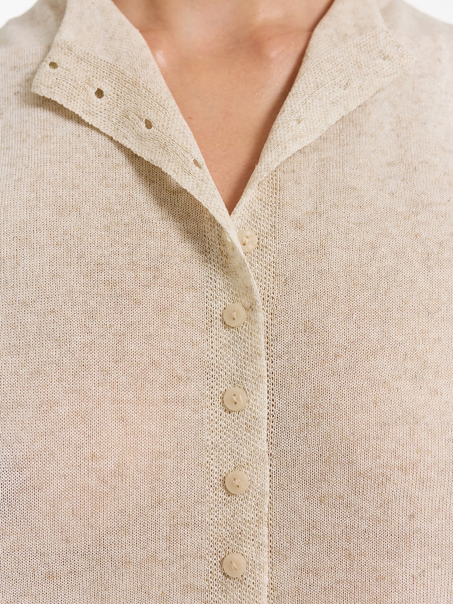 Жилет со льном и лиоцеллом