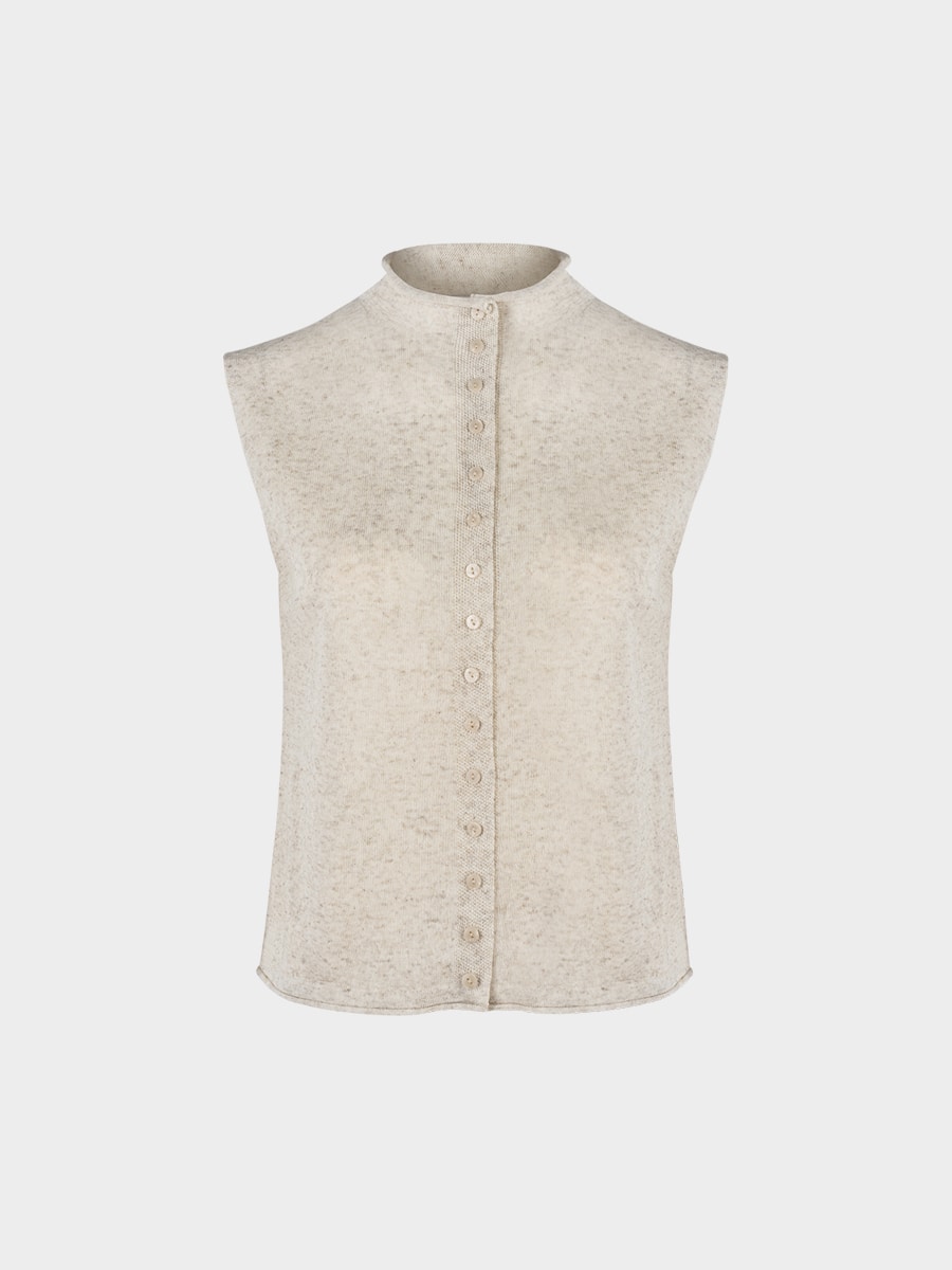 Жилет со льном и лиоцеллом