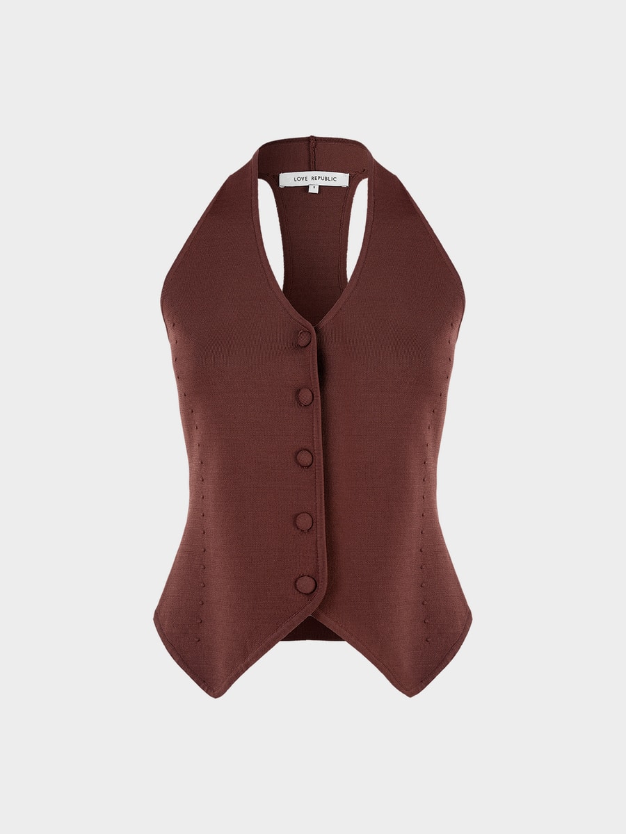 Жилет с вискозой