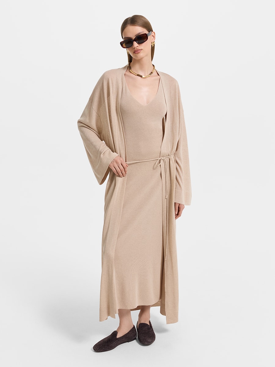 Кардиган со льном и лиоцеллом