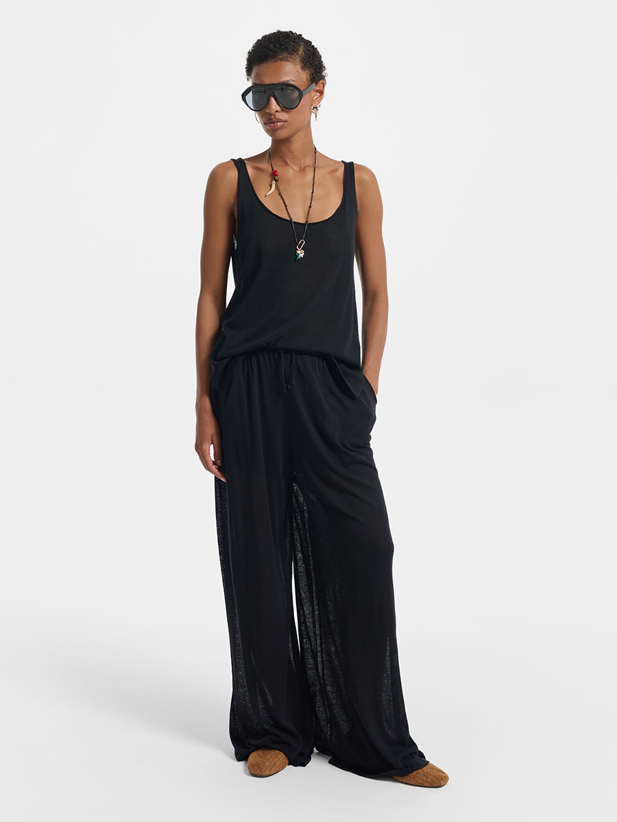 Брюки со льном и лиоцеллом