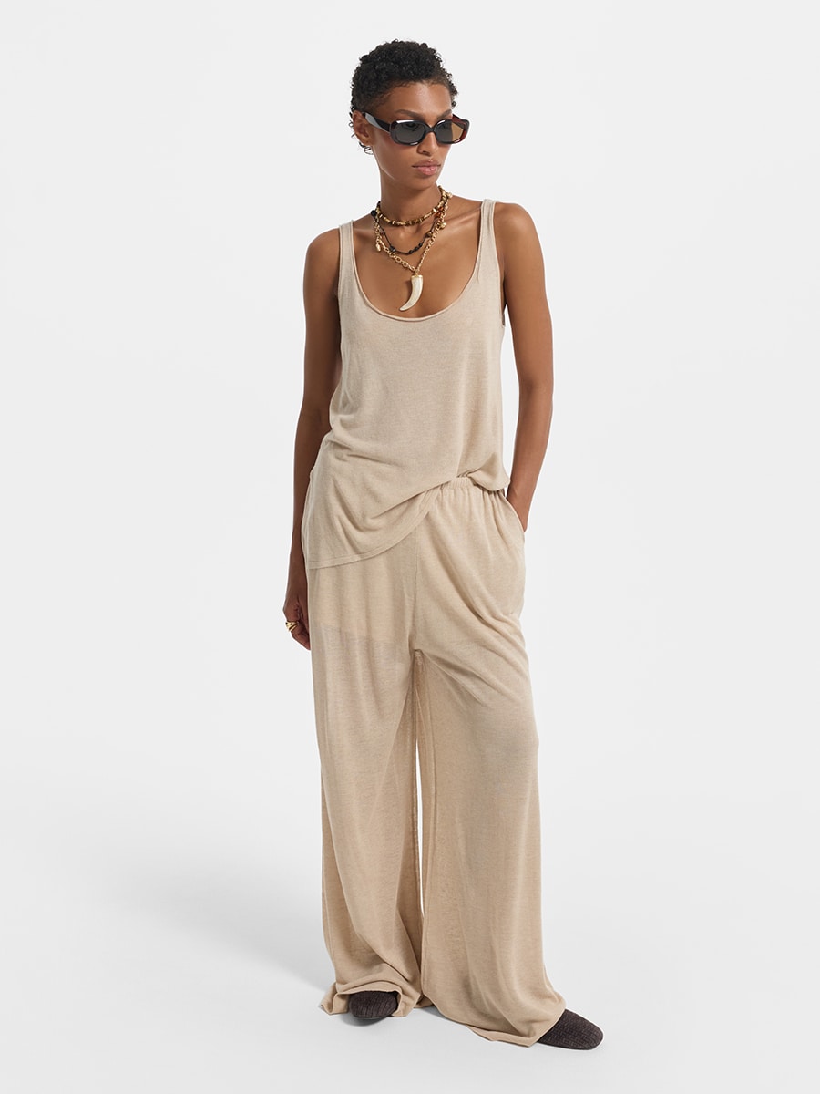 Брюки со льном и лиоцеллом