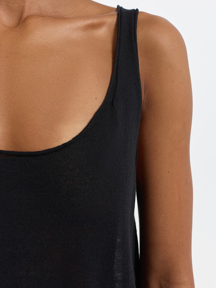 Майка со льном и вискозой