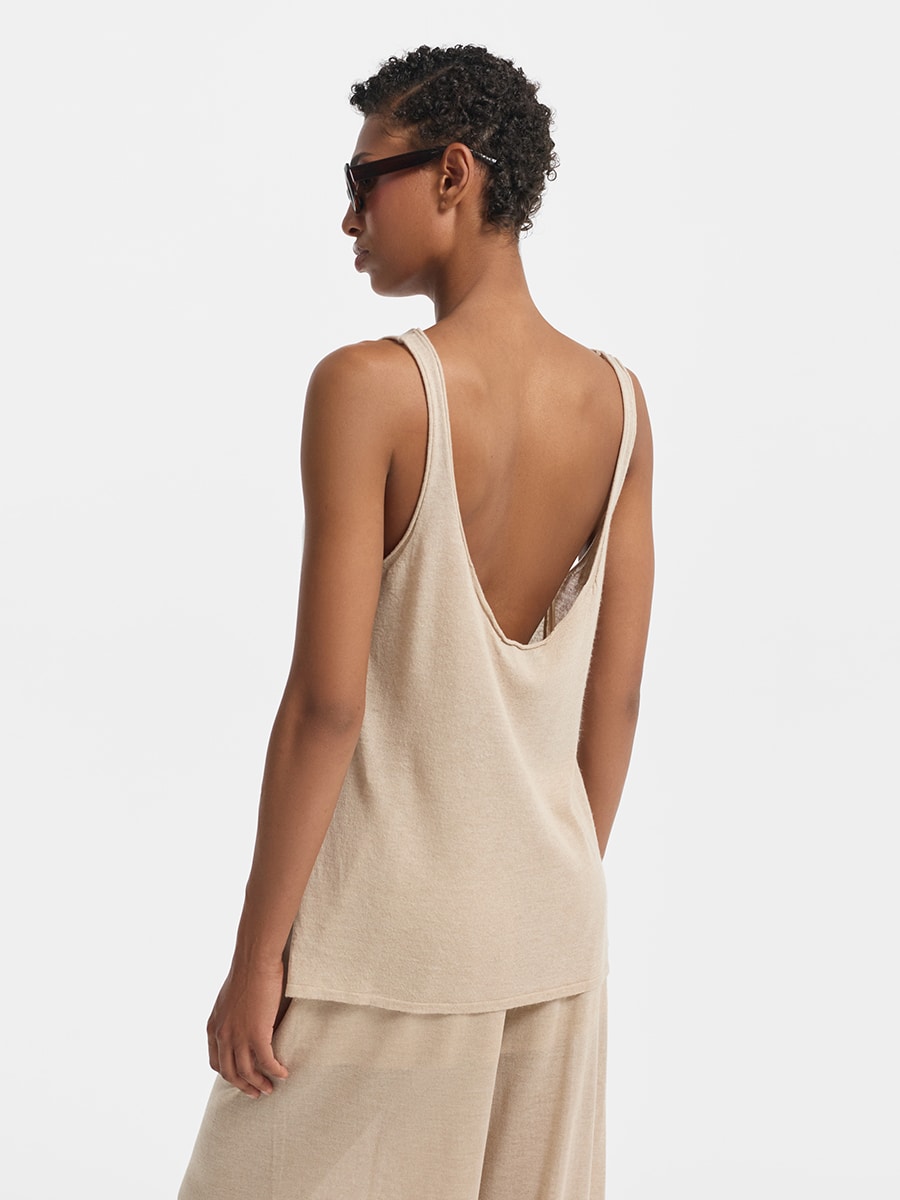 Майка со льном и вискозой