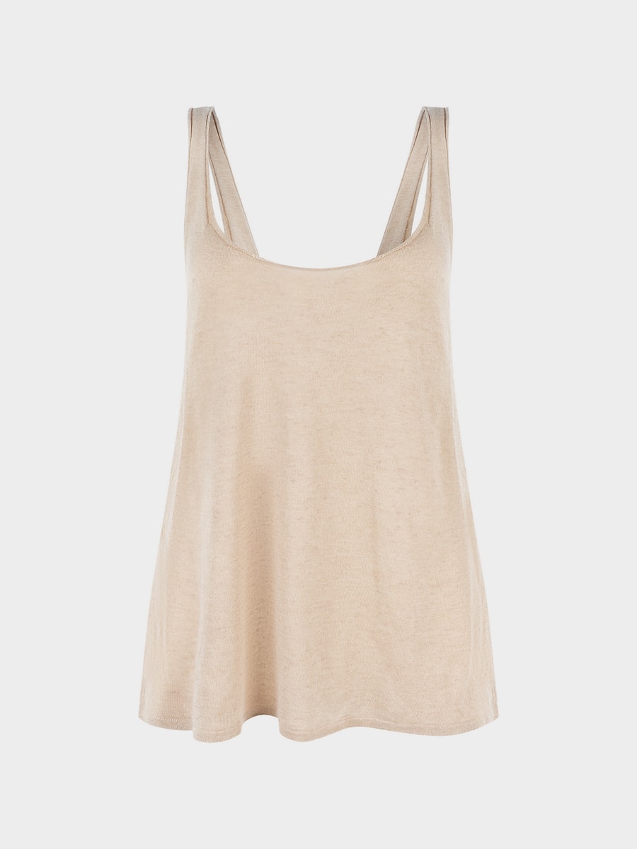 Майка со льном и вискозой