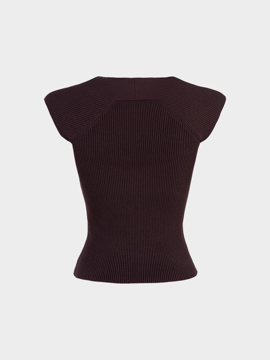 Трикотажный топ с завязками