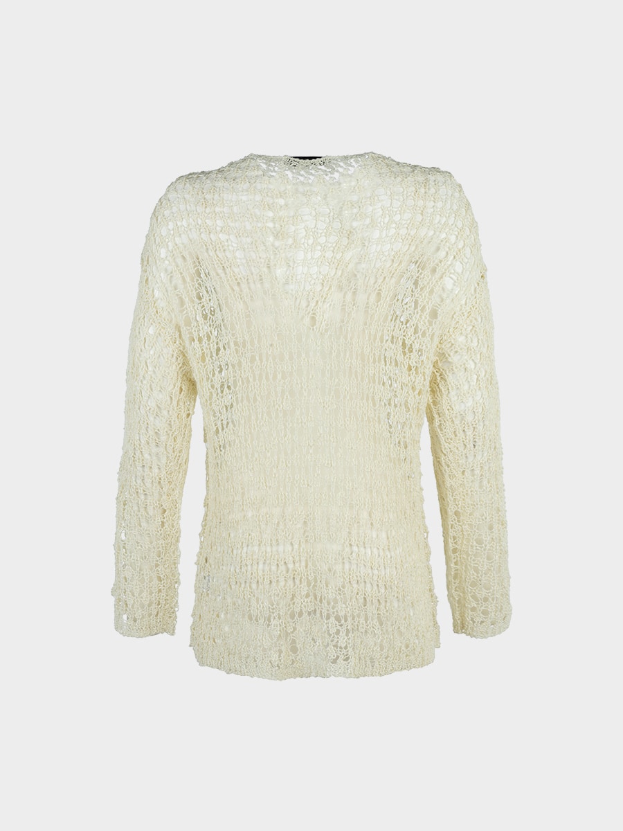 Джемпер ажурной вязки