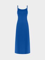 Трикотажное платье на бретелях