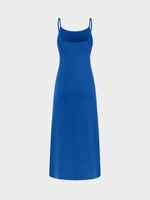 Трикотажное платье на бретелях