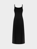 Трикотажное платье на бретелях