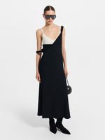 Трикотажное платье на бретелях