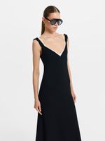 Трикотажное платье на бретелях